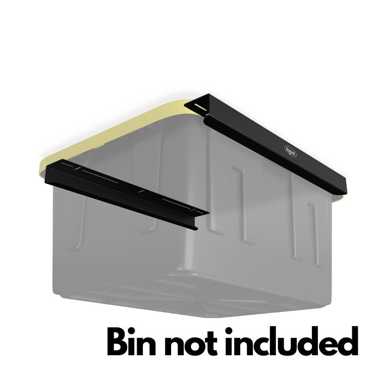 Koova Overhead Garage Storage Racks For Utility Bins, Frame Rails With